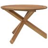vidaXL Havebord &Oslash;109x74 cm Massivt tr&aelig; Teak
