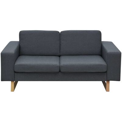 vidaXL 2-sæders og 3-sæders sofasæt mørkegrå