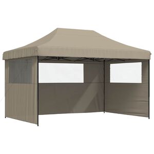 vidaXL Party Tent 292 x 440 x 315 cm Gr&aring;brun Oxford stof