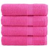 vidaXL h&aring;ndkl&aelig;der SOLUND 4 stk. Premium 70x140 cm 600 g/m2 pink