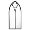 vidaXL spejl 100x45 cm jern sort