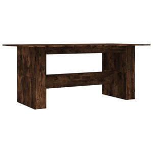 vidaXL spisebord 180x90x76 cm konstrueret tr&aelig; r&oslash;get egetr&aelig;sfarve