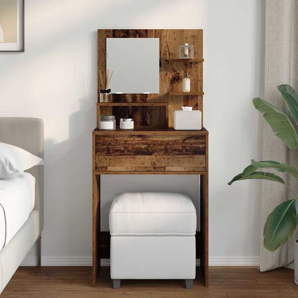 vidaXL Sovev&aelig;relsessminkeborde Gammelt tr&aelig; 80 x 39,6 x 135 cm