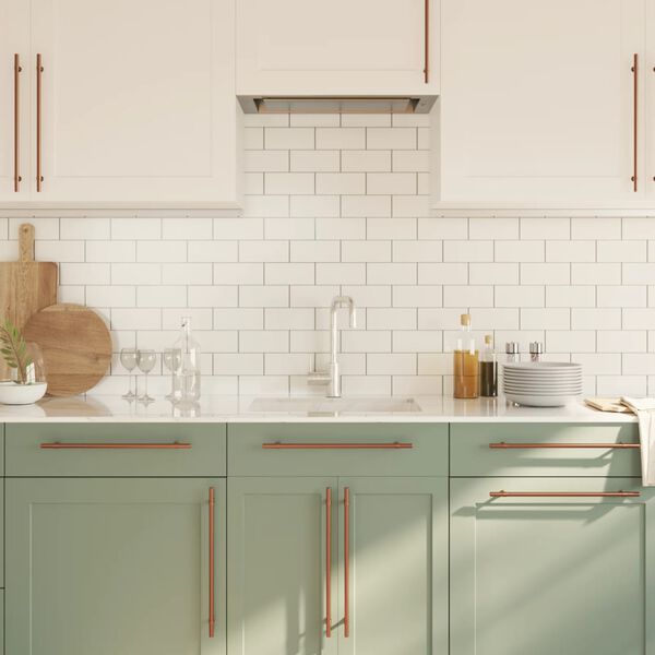 vidaXL skabsh&aring;ndtag 10 stk. 320 mm rustfrit st&aring;l bronzefarvet