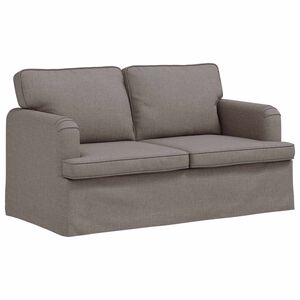 vidaXL Sofa Gr&aring;brun 144 x 80 x 85 cm Stof