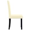 vidaXL spisebordsstole 4 stk. PVC cremefarvet