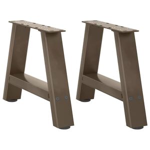 vidaXL sofabordsben A-formet 2 stk. 30x(30-31) cm st&aring;l