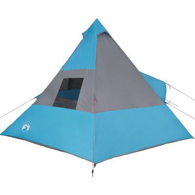 vidaXL 7-personers campingtelt vandtæt blå