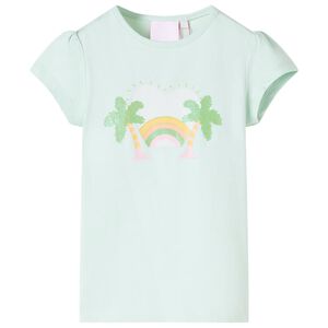 T-shirt til b&oslash;rn str. 92 lys mintgr&oslash;n