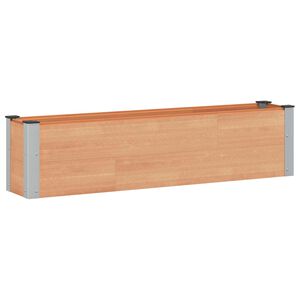 vidaXL H&oslash;jbed Brun 150 x 30 x 36 cm WPC og Aluminium