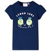 T-shirt til b&oslash;rn str. 128 marinebl&aring;