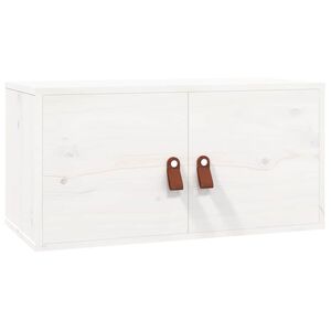vidaXL v&aelig;gskab 60x30x30 cm massivt fyrretr&aelig; hvid