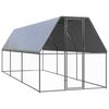 vidaXL h&oslash;nseg&aring;rd 2x6x2 m galvaniseret st&aring;l