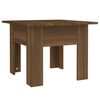 vidaXL sofabord 55x55x42 cm konstrueret tr&aelig; brun egetr&aelig;