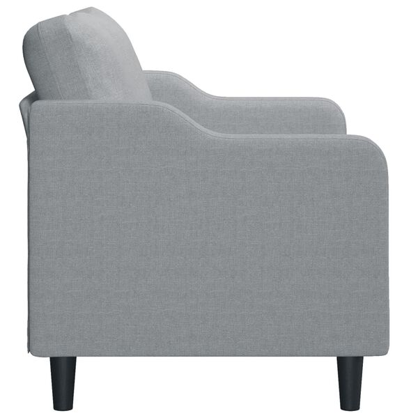 vidaXL 2-personers sofa 140 cm stof lysegr&aring;