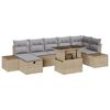 vidaXL Havesofa S&aelig;t 8 stk. polyrattan