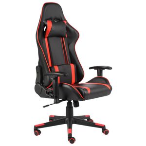 vidaXL drejelig gamingstol PVC r&oslash;d