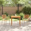 vidaXL Have Spisebordssæt 3 pcs Beige Poly rattan
