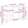 vidaXL Sideskab Gammelt tr&aelig; 96.5 x 30 x 75 cm Konstrueret tr&aelig;