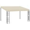 vidaXL v&aelig;gmonteret pavillon 3x4 m stof cremefarvet