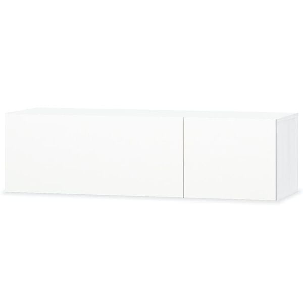 vidaXL tv-bord 120x40x34 cm konstrueret træ hvid højglans
