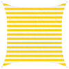 vidaXL Solskygge sejl Gul og Hvid 2 x 2 m 100% polyester Oxford