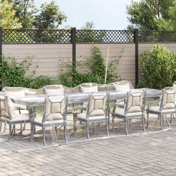 vidaXL klar presenning med &oslash;jer 3x6 m PVC