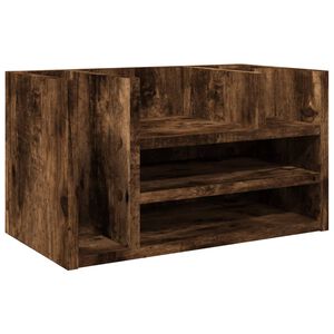 vidaXL dueslag til skrivebord 44,5x24x25 cm konstrueret tr&aelig; r&oslash;get eg