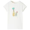 T-shirt til b&oslash;rn str. 128 ecrufarvet