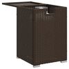 vidaXL gasflaskeskjuler 40x40x60 cm polyrattan brun