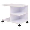 vidaXL hylde med hjul 50x35x42 cm hvid
