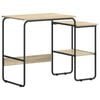 vidaXL Skrivebord med opbevaring Sonoma-eg 100 x 50 x 75 cm