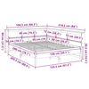 vidaXL seng med reol uden madras 150x200cm massivt fyrretræ gyldenbrun