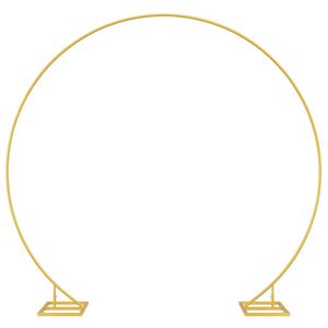 vidaXL Enkelt Bryllupsbue Guld 220 x 45 x 200 cm St&aring;l