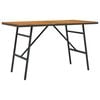 vidaXL Spisebord Brun 110 x 55 x 61,5 cm Massivt Akacietr&aelig;
