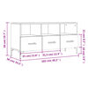 vidaXL tv-bord 102x36x50 cm konstrueret tr&aelig; sonoma-eg