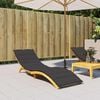 vidaXL hynde til liggestol 200x60x3 cm oxfordstof sort