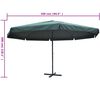 vidaXL parasol 500 cm aluminium grøn