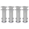 vidaXL runde sofaben i krom 8 stk. 180 mm