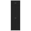 vidaXL opbevaringsskab 70x42,5x225 cm konstrueret tr&aelig; sort