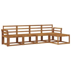 vidaXL Udend&oslash;rs sofagruppe 5 pcs Naturfarvet Massivt Akacietr&aelig;