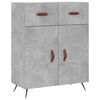 vidaXL sk&aelig;nk 69,5x34x90 cm konstrueret tr&aelig; betongr&aring;