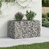 vidaXL Gabion h&oslash;jbed S&oslash;lv 100 x 60 x 55 cm Galvaniseret st&aring;l