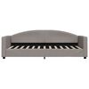 vidaXL daybed 80x200 cm stof gr&aring;brun