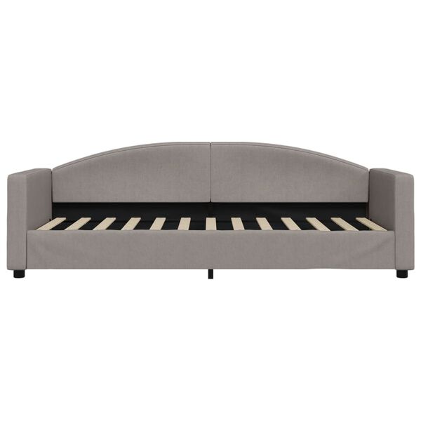 vidaXL daybed 80x200 cm stof gr&aring;brun