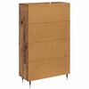 vidaXL Highboard Gammelt tr&aelig; 69,5 x 31 x 115 cm Konstrueret tr&aelig;