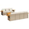 vidaXL sofas&aelig;t til haven 8 dele med hynder polyrattan beige