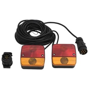 vidaXL trailerlygter 2 stk. 10,5x5x9,5 cm 12 V klassisk p&aelig;re r&oslash;d