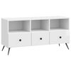 vidaXL TV-skab Hvid h&oslash;jglans 102 x 34,5 x 50 cm Konstrueret tr&aelig;