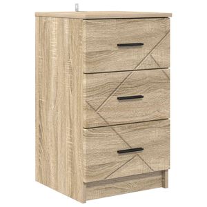 vidaXL Natskab Sonoma-eg 38 x 38 x 66 cm Konstrueret tr&aelig;